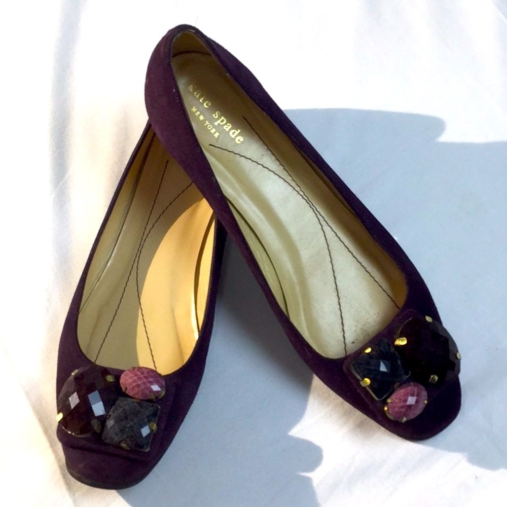 ❤️HOST PICK👠 ❤️Kate Spade  Suede Jeweled Shoes